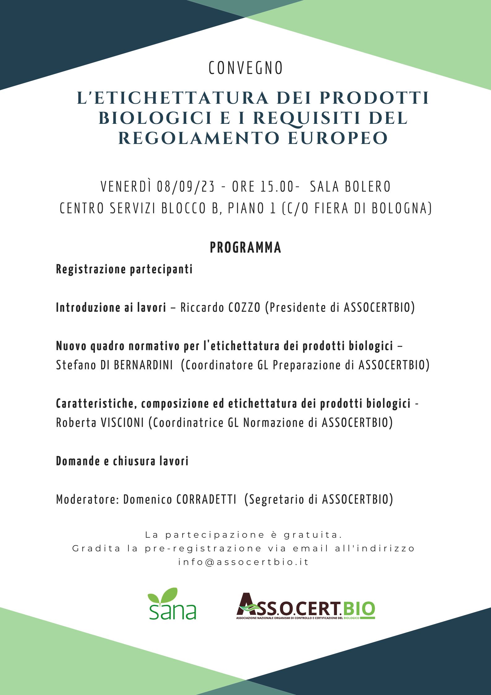 Locandina Convegno Assocertbio Sana 08092023